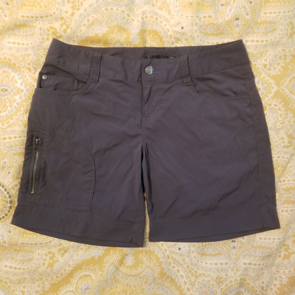 Gray Prana hiking shorts, size 2